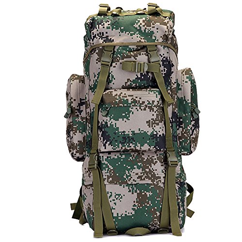 100Lアウトドアキャンプ登山バッグ、男性と女性のバックパック旅行バッグ、大容量戦術的な山の旅行のリュックサックZDDAB