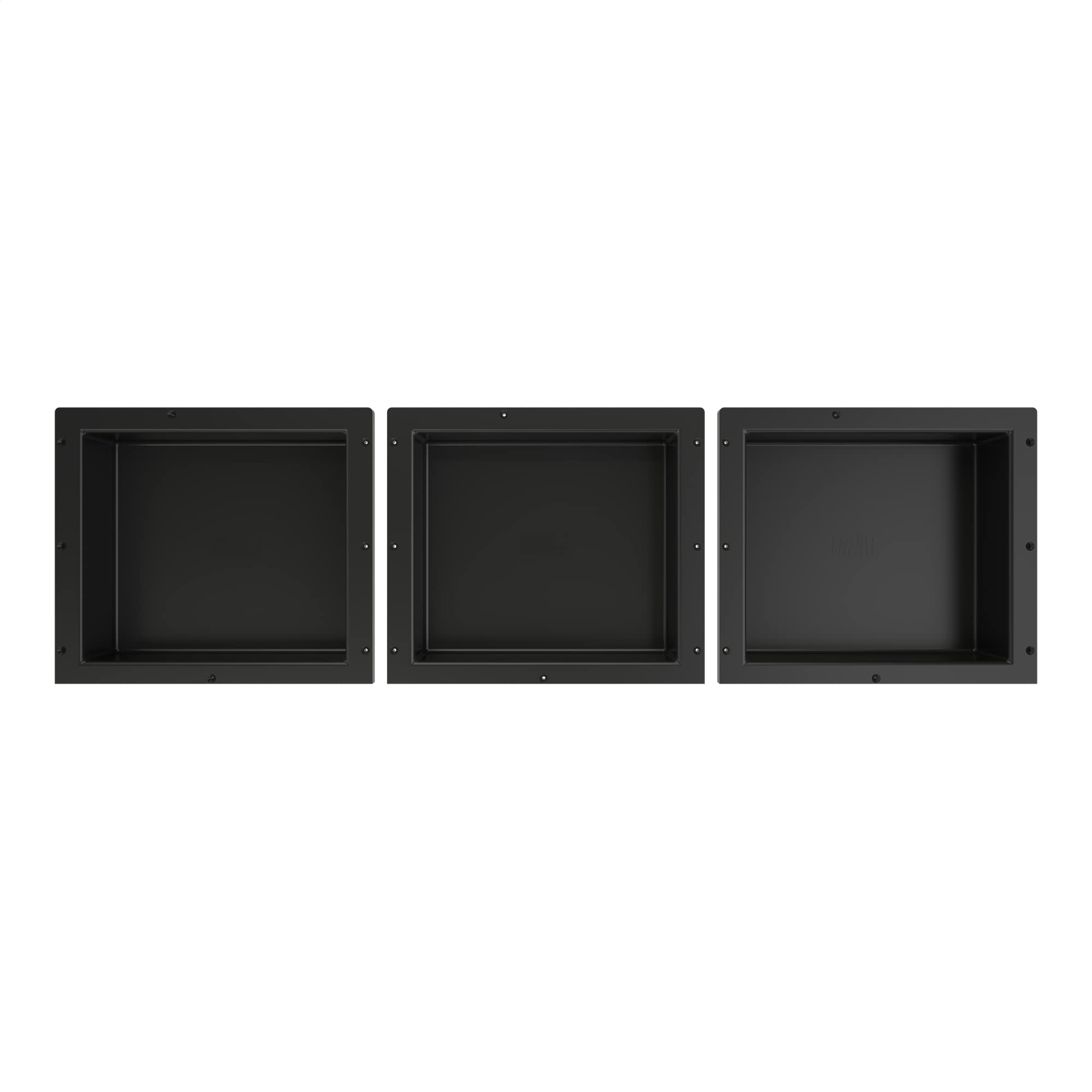 Niche de douche Noir mat 41x51x10 cm