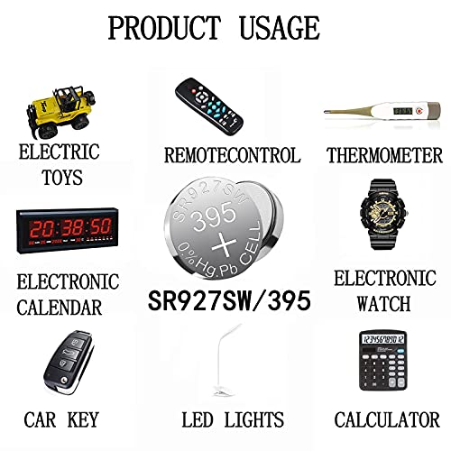 Baterías botón para reloj SR927SW 50 unidades miniatura 6
