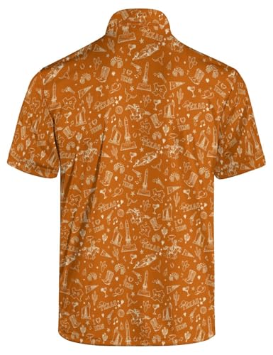 Camisa polo para hombre con patrón divertido, ligera y transpirable, con movilidad y secado rápido miniatura 4