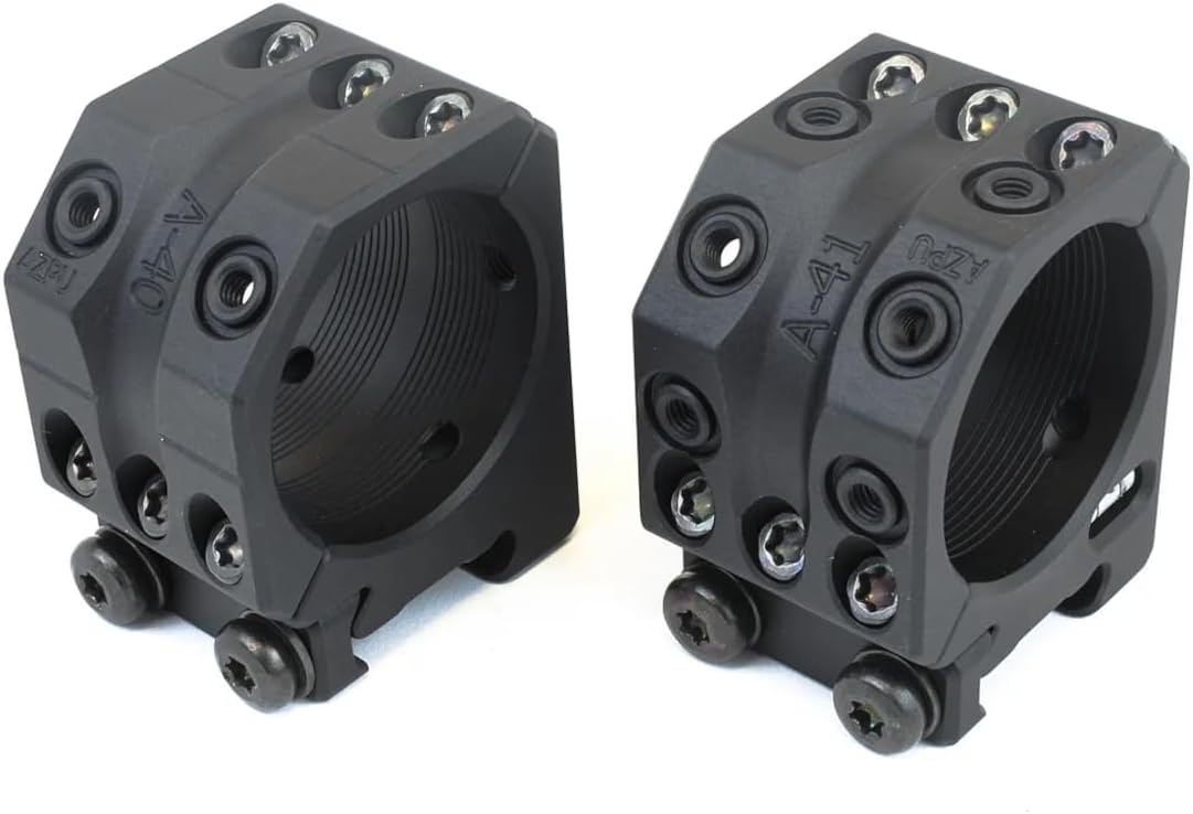 Spuhr Separate 34mm 0 MIL/0 MOA 1" Scope Rings with Leveling Kit, Precision Optic Mounting (SR-4000)
