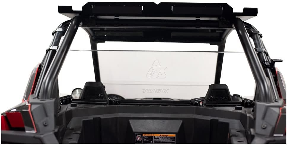 Tusk UTV Polycarb Rear Window Clear - Scratch Resistant Compatible with Polaris RZR Pro XP 2020-2026