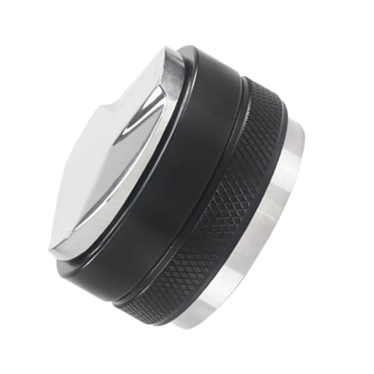 Tamper Caffè 58mm in Acciaio Inox e Lega di Alluminio Nero