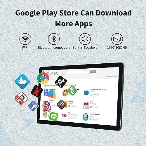 Image of 27 inch Android 14 Touchscreen Monitor Tablet, 16:9 FHD 1080P, WiFi & BT, Built-in Speakers, RK3576 4GB RAM & 32GB ROM, Smart Board for Classroom, Meeting & Game