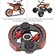 Kupplungsbelag mit Feder, Metalllegierung Keramik Heavy Duty High Torque Dirt Bike Kupplungsbelag Verschleißschutz für 2-Takt 43cc 47cc 49cc Pocket Quad Crosser 4 Wheeler