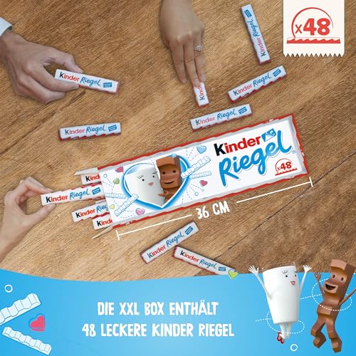 Kinder Riegel 1kg XXL-Packung, Schokoriegel aus Milch & Schokolade 48 x 21g – Ansicht 3
