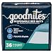 GoodNites Disposable Bed Mats for Bedwetting, 36 Count