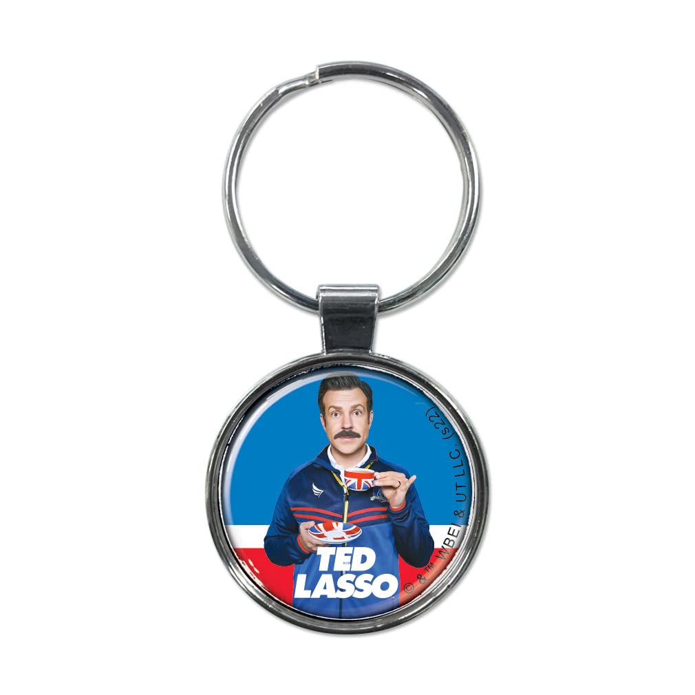 Ata-Boy Unisex Kids Black Keychain - Ted Lasso Teacup Keychain For Fans, Check Out Ata-Boy's Collection Of Ted Lasson Merchandise For Gift Ideas