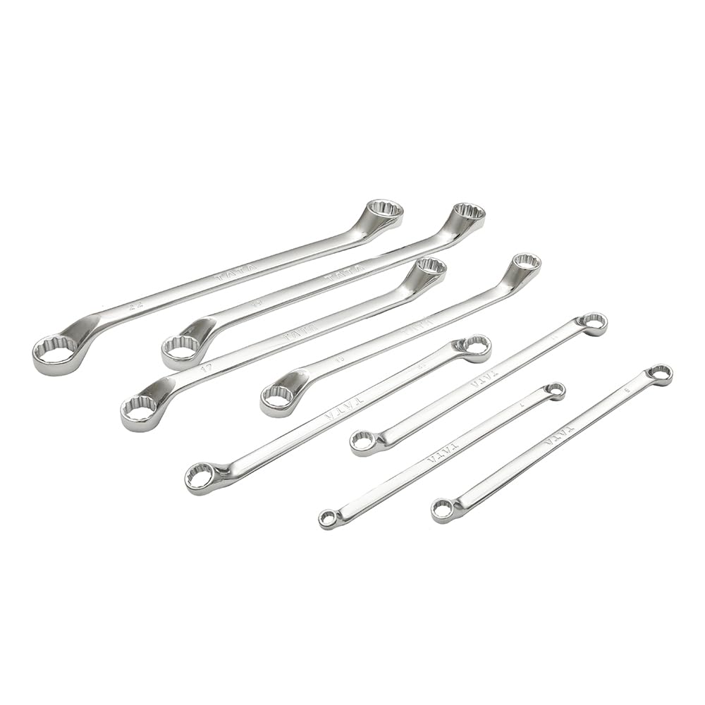 Tata Agrico Glossy Ring Spanner - Set of 8 (Box Packing)