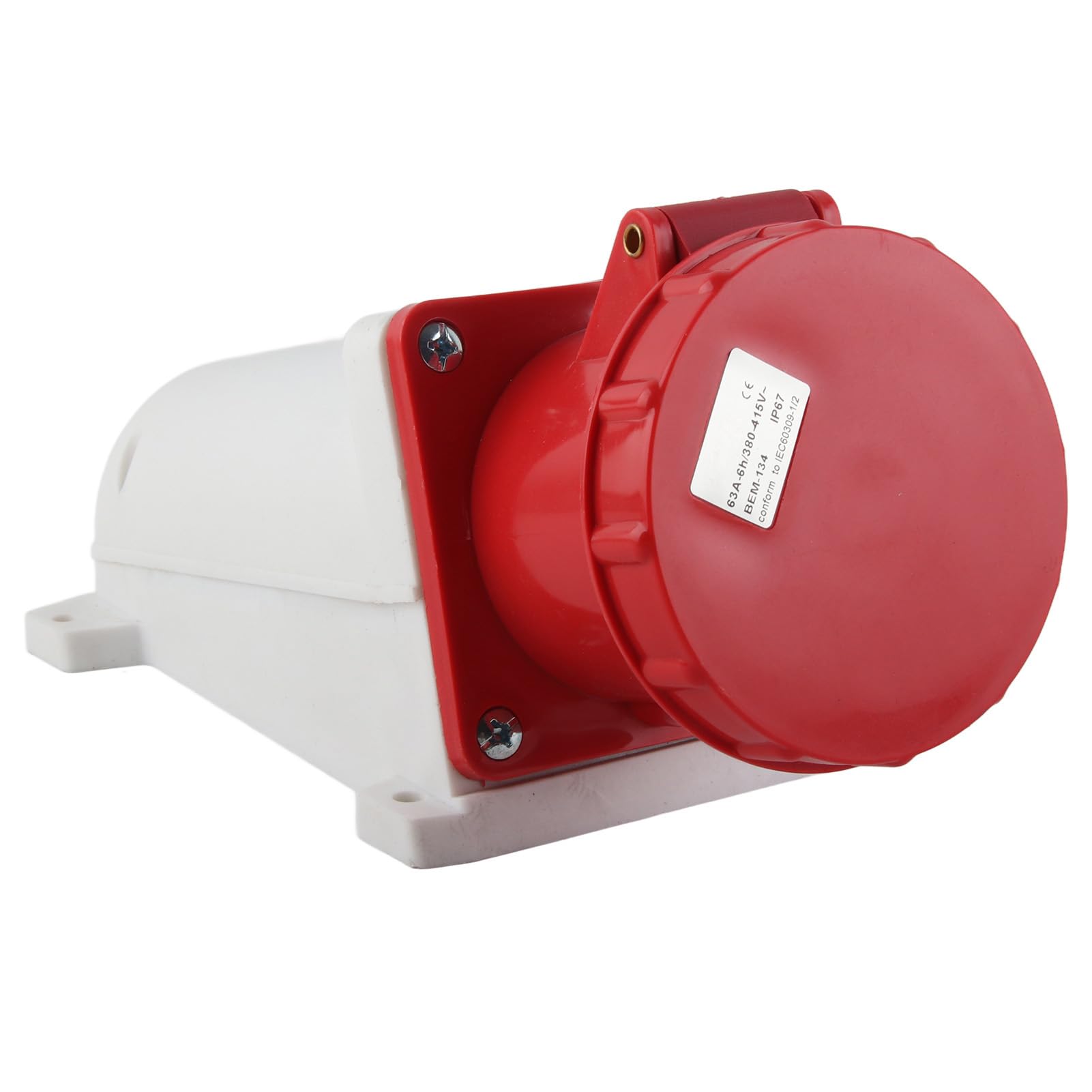 Conector Industrial Duradero Enchufe de Aviación 63A 380 415V IK07 Enchufe de Salida IP44 Adaptador de Actualización Adaptador de Conector Adaptador de Conector D4 (BEM-134)