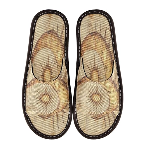 KLL Mens Slippers Indoor Reusable Cute Bedroom Slipper for Travel, Pool, Party