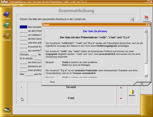 tulox Sprachtrainer Französisch - Vokabeltrainer, Konjugations- und Grammatiktrainer inklusive großem Wörterbuch mit 90.000 fremdsprachlichen vertonten Vokabeln
