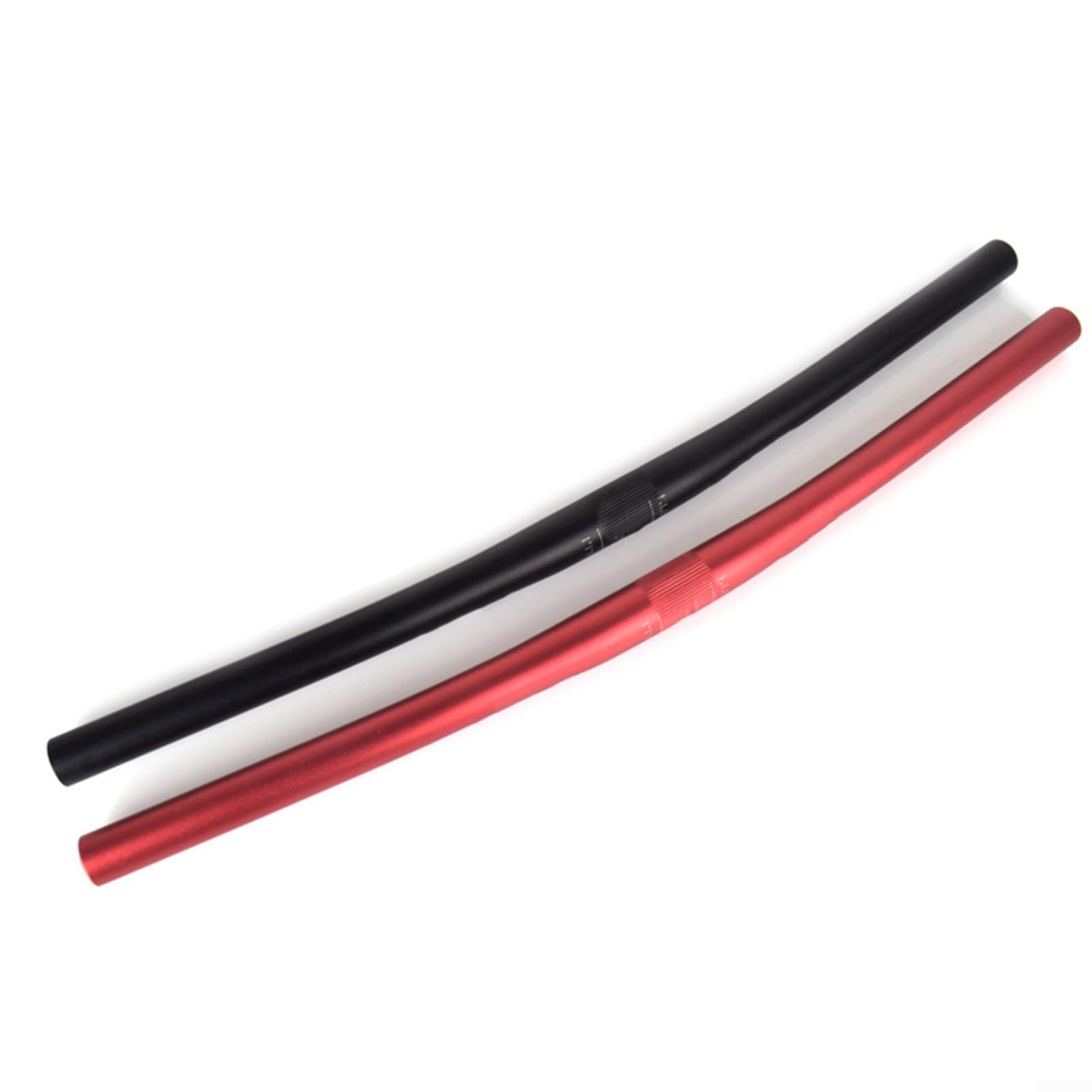 Manubrio dritto in lega di alluminio da 25,4 mm per biciclette da strada e MTB – 540 mm o 580 mm, 6061 forgiato, Nero/Rosso (nero 580MM)