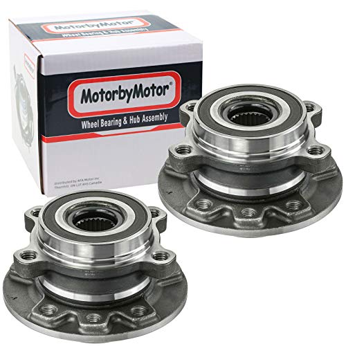 MotoorbyMotor 513389 Front Rear Wheel Bearing and Hub Assembly Fits for 2016-2018 Fiat 500X, 2015-2018 Jeep Renegade Low-Runout OE Directly Replacement Hub Bearing-2 Pack