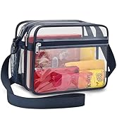 Mildbeer 2-Compartment Clear Stadium Messenger Bag for Concerts, Games & Events