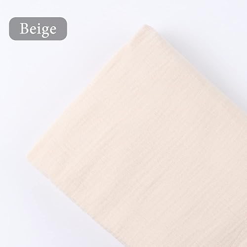 Miniatura 3 de Material de gasa antiarrugas de algodón, acolchado, costura, manualidades, caminos de mesa, paño de decoración para fiestas, bodas, estopilla de