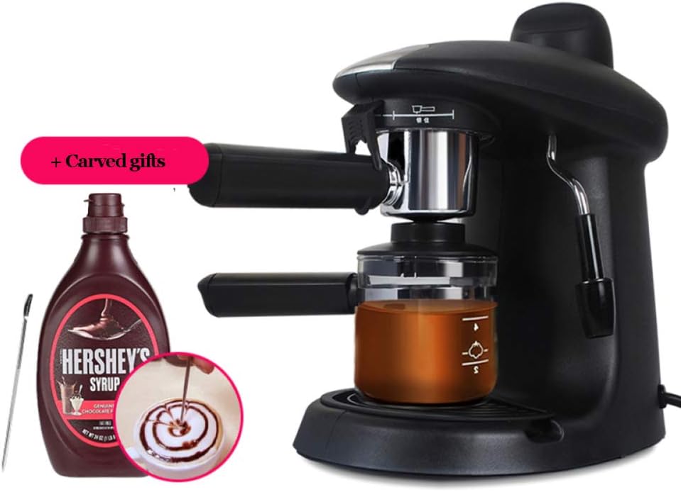 Cooks Professional Espresso Coffee Machine with Milk Frothing Arm 730W,Black-C
