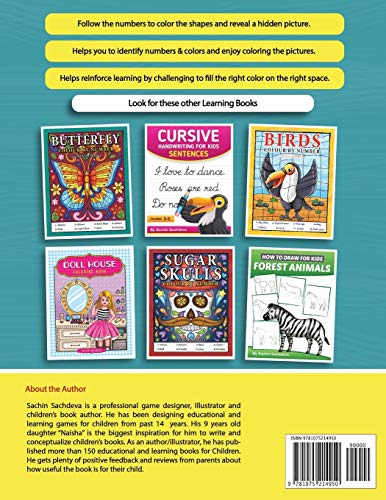 Cakes & Candies Colour by Number: Coloring Book for Kids Ages 4-8 - Image 2