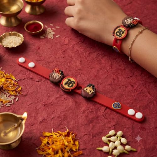 Image of Storio Harry Potter DIY Charms Rakhi | Mix and Match Wizarding World | Rakhi for Boys and Girls, Bhaiya, Bhai | Raksha Bandhan Gift