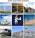 Wind Turbine Generator 12V/24V/48V/110V/220V AC Wind Turbine Kit, 20000W Wind Power Generator With MPPT Controller 8 Blades Auto Adjust Windward Direction Suitable for Terrace,Marine,Motor Home,Boat(1