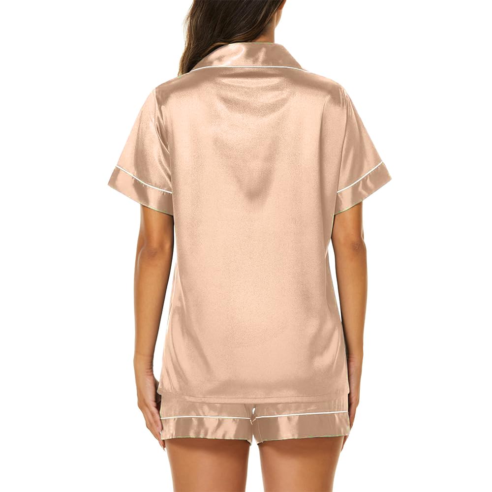 Pijama feminino de manga curta com botões macios, conjunto de 2 peças de shorts de cetim em promoção! Veja a oferta e mais achadinhos de Moda íntima 3 Hoje é o melhor dia para comprar Pijama feminino de manga curta com botões macios, conjunto de 2 peças de shorts de cetim com aquele preço maroto! Promoção! Aproveite a oferta! 3