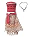 MUABABY Moana Girls Adventure Outfit Costume Skirt Set with Necklace with Headband
