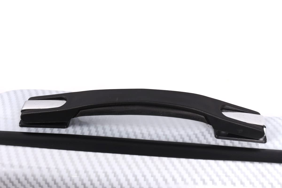 WUQIMUSC - Estuche para violín de fibra de vidrio duradero de 4/4 de tamaño completo, con forma triangular, ligero, fuerte, con higrómetro integrado