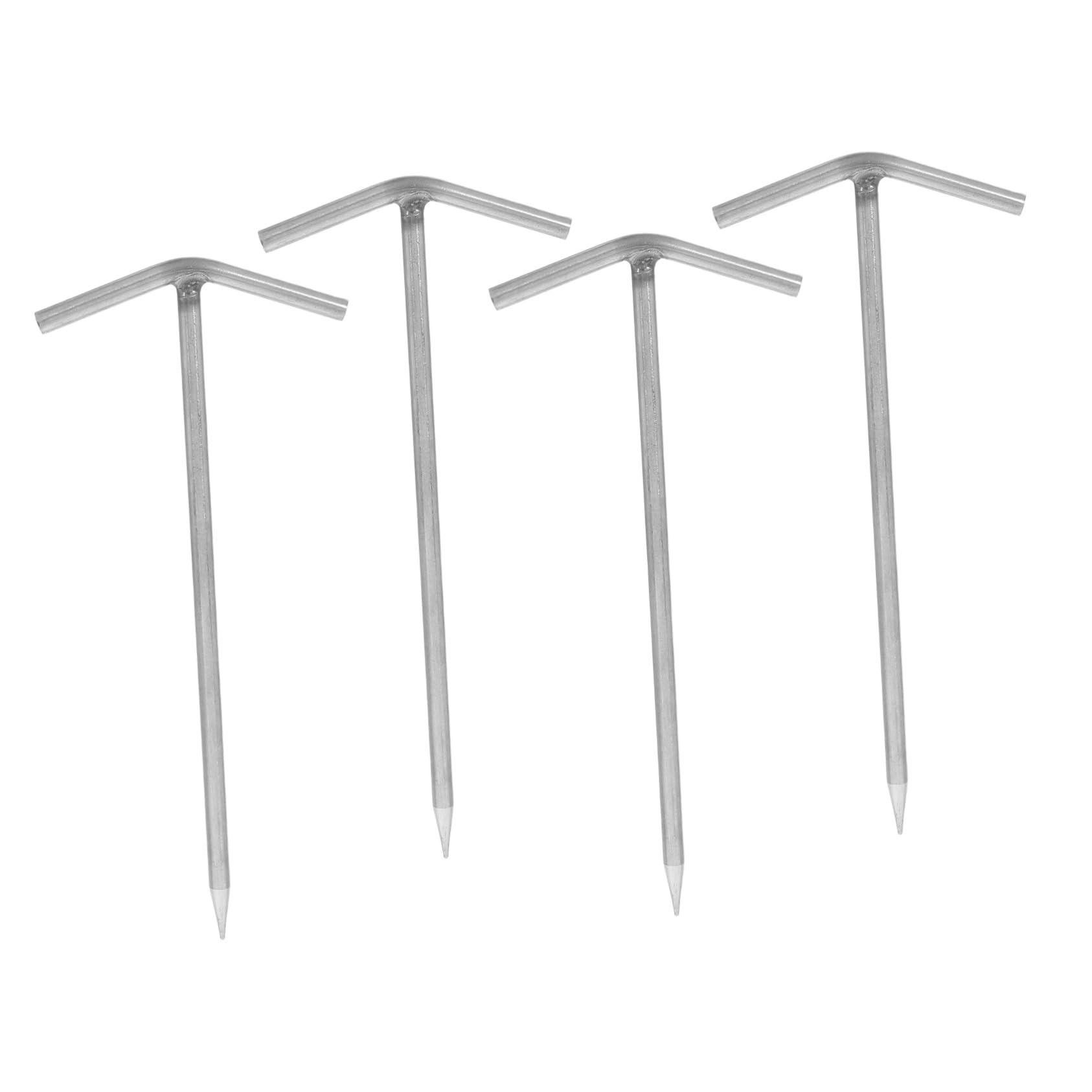 Estacas antiviento para camping 4 clavijas de acero inoxidable duro