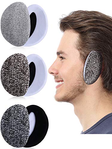 3 Pairs Bandless Ear Muffs Soft Ear Covers Winter Ear Warmers for Men Women