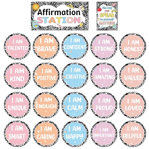Cartes d'affirmation positive et affiches inspirantes de rentrée scolaire x22