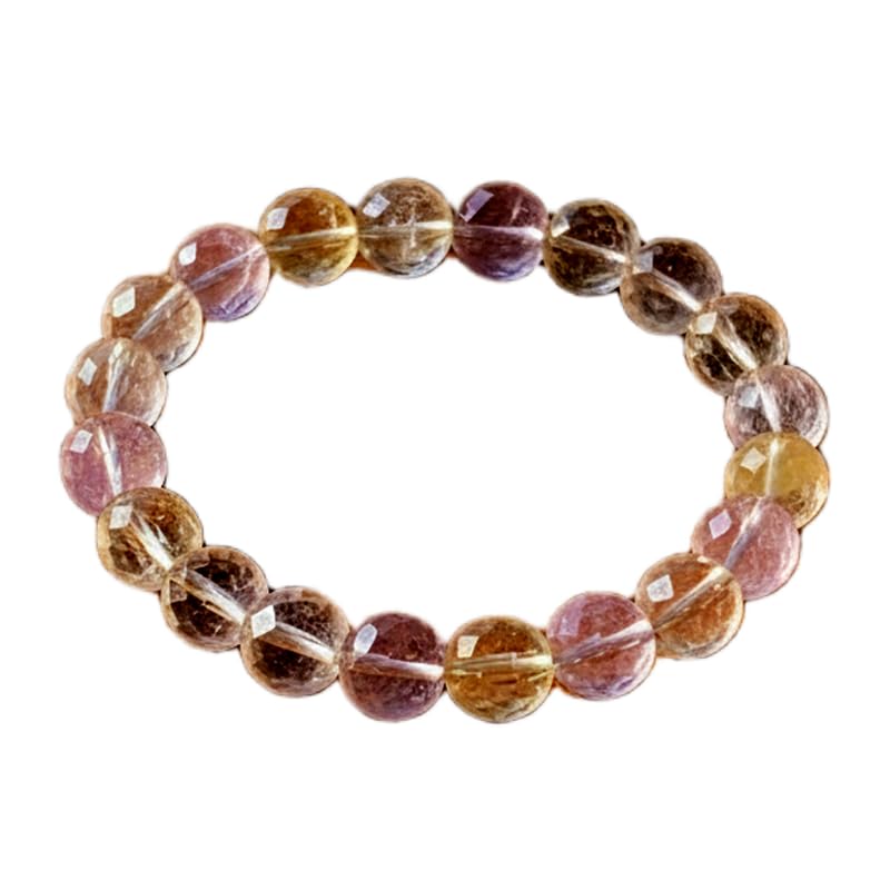 Bracelet en quartz aura naturel ajustable, finis les bijoux ternes qui s'abîment vite