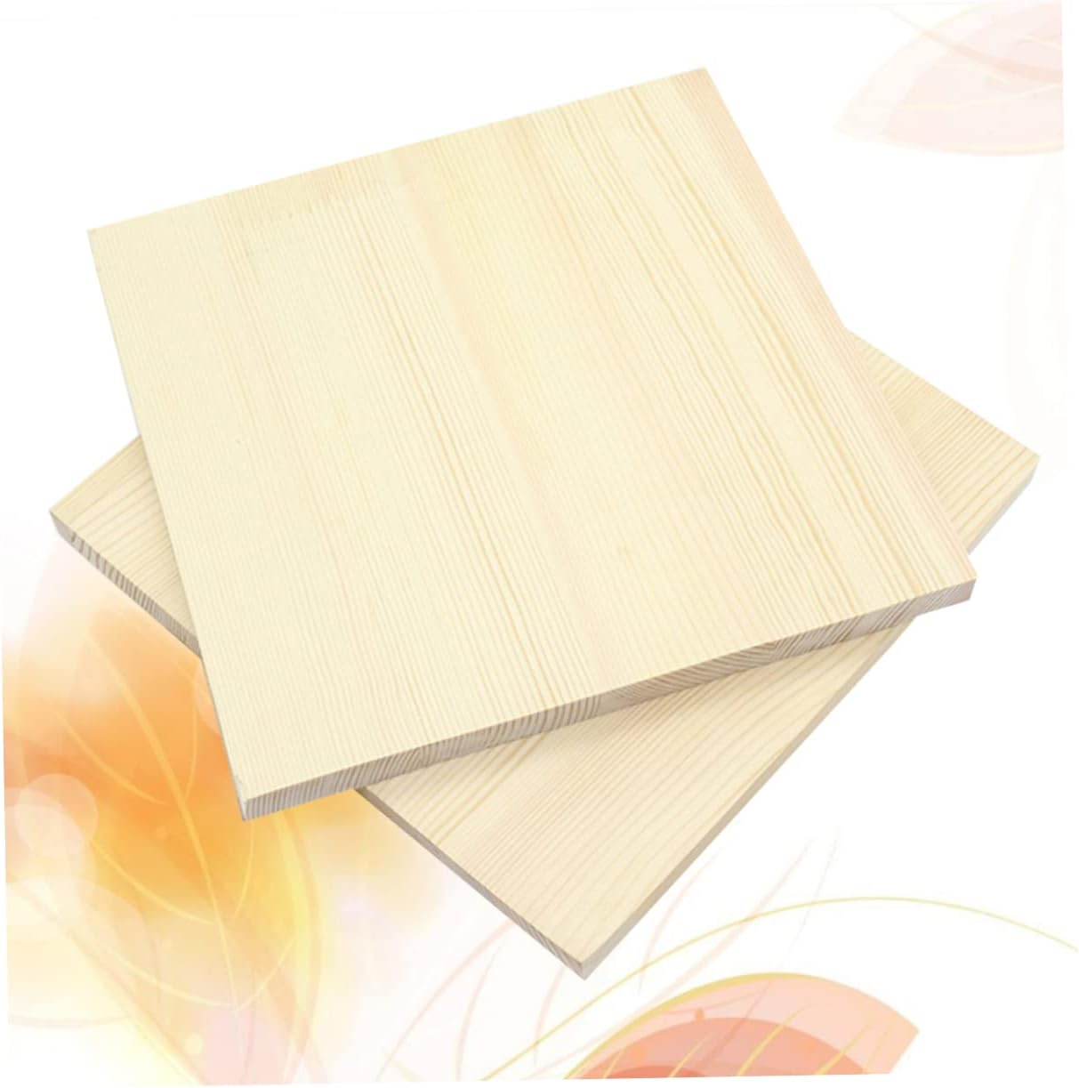 2Pcs Natural Wood Plank Cutout Board for DIY Crafts and Sculpture Base Rustic Workbench Bracket for Home Decoration Smooth Finish for Clay Projects