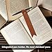Northwind Personalized Leather Bookmark with Pen Holder – Full Grain Custom Engraved Monogram Leather Book Mark, Personalized Gift for Readers, Book Lovers Men & Women, Reading Gift, Handmade in USA