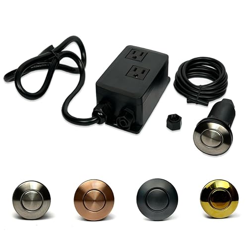 Interruptor de aire doble con kit (40b doble) (níquel cepillado)