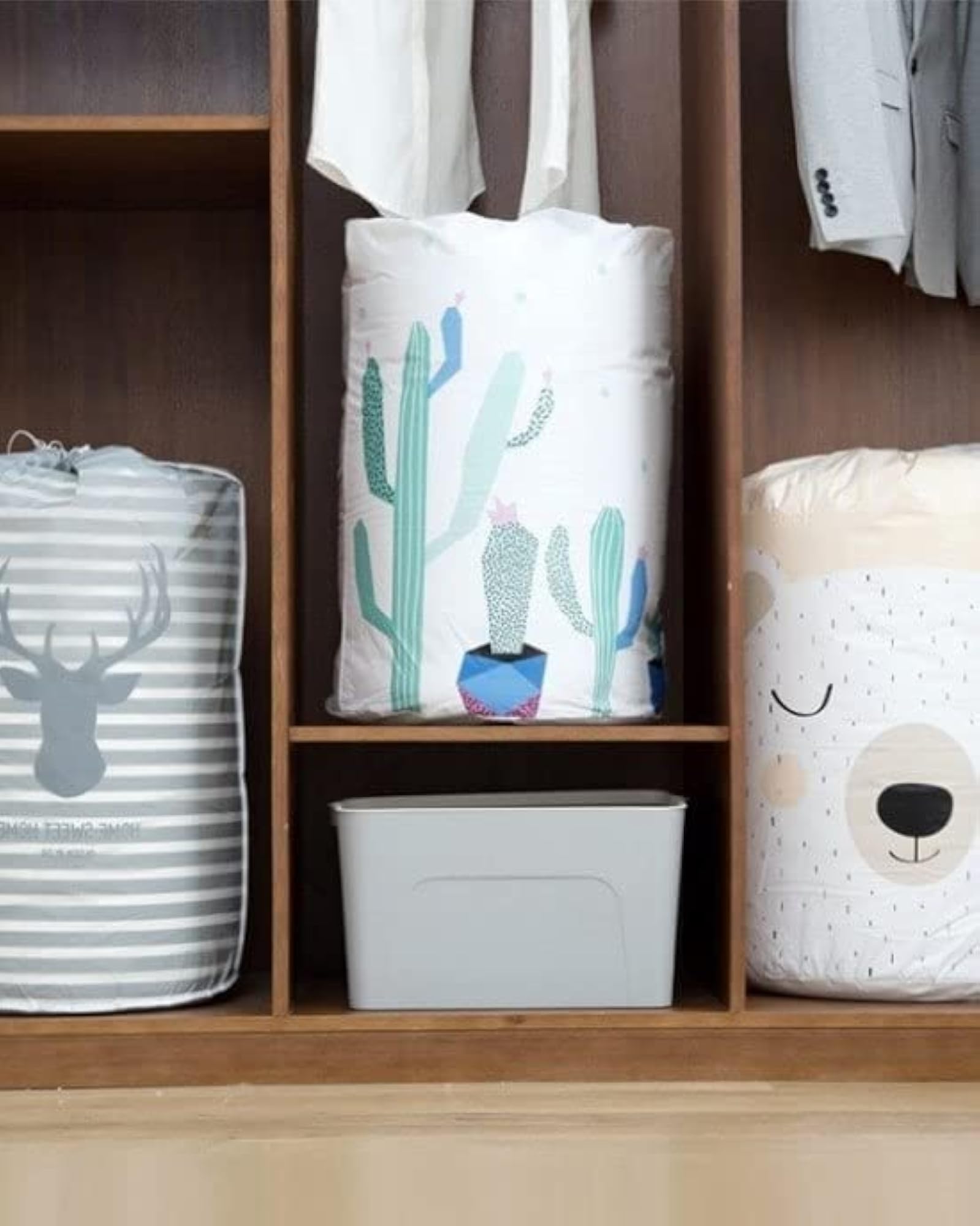 Compact and Versatile Round Storage Bag, Multi Color