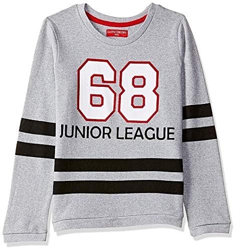 Image of Clotth Theory Boys Cotton Round Neck Full Sleeves Sweatshirt for Light Winters