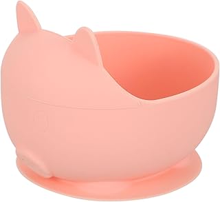 Amosfun 1Pc Tigela De Comida Para Bebê Tigela De Silicone Tigela Alimentador De Bebê Tigela De Silicone Crianças Placas Antiderrapante Tigela De Bebê Silicone Utensílio Resto Tigela De