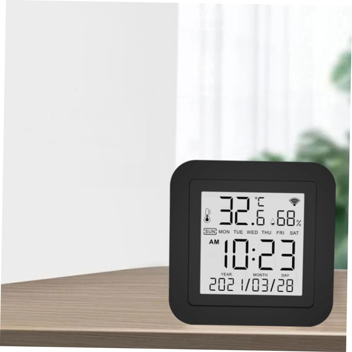 DOITOOL Misuratore Umidità Sensore Temperatura Igrometro Da Tavolo Per Strumento Misurazione Della Temperatura Display Facile Da Leggere