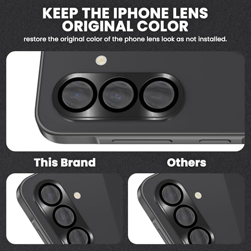 Image of FIRST MART Black Camera Ring Guard Protector for Samsung Galaxy A36 and Samsung A56 | Tempered Glass with Metal Alloy Rings, HD Clear, Scratch Resistant, Case-Friendly | Pack of 1