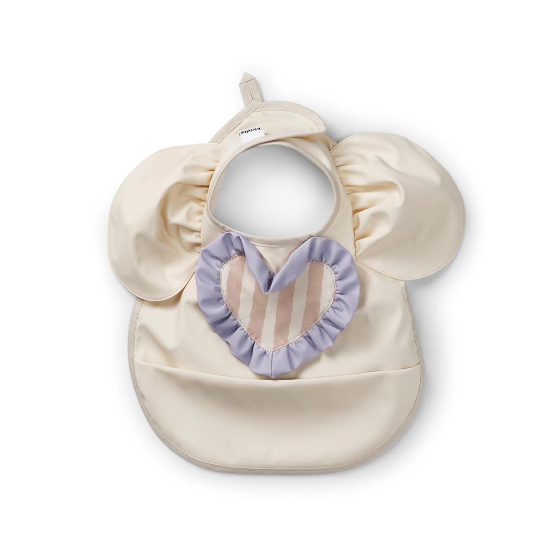 Elodie Details Baby Feeding Bib for Toddlers Waterproof Scandinavian Design - Oat White