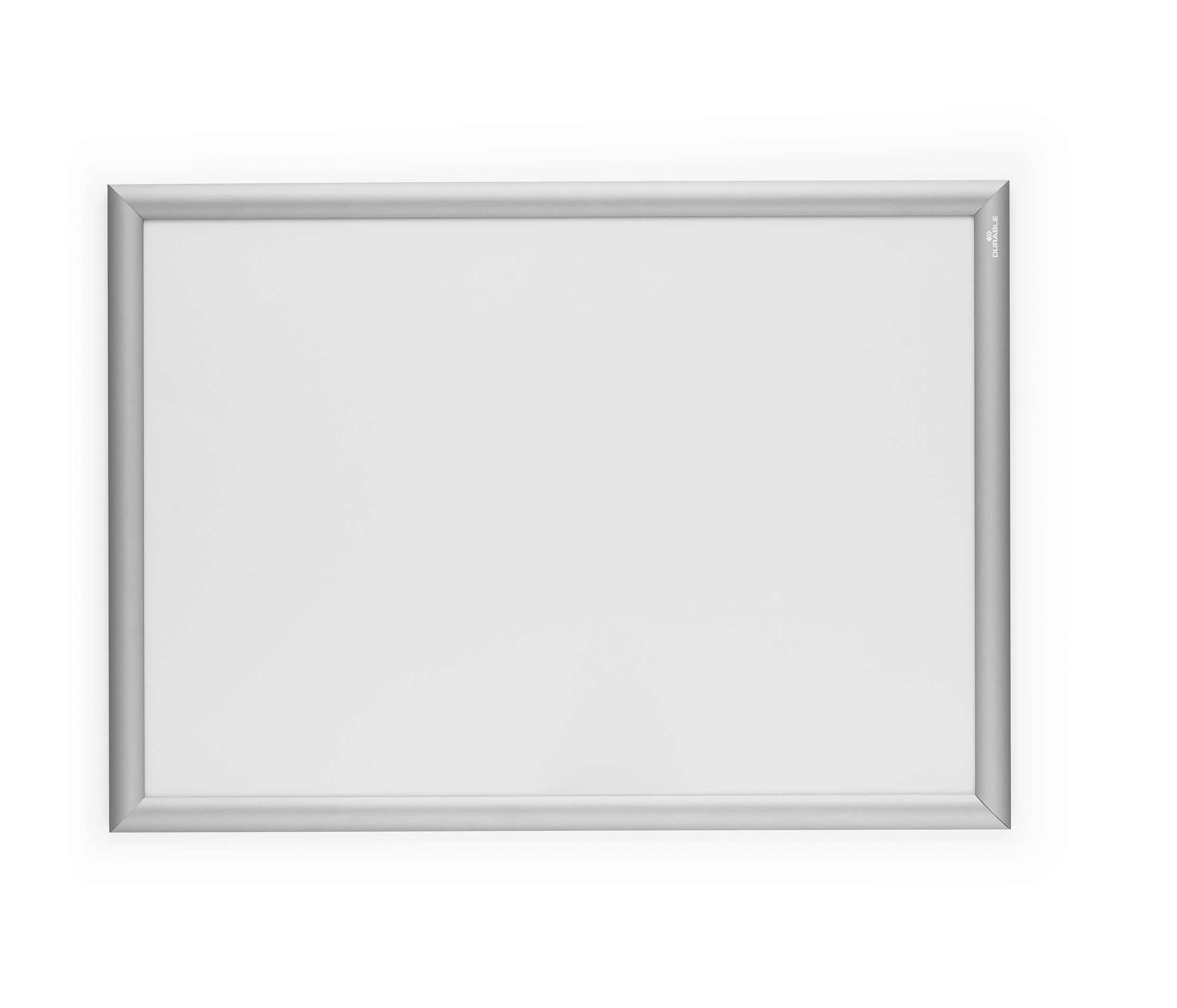 Durable Cornice a scatto in alluminio OUTDOOR A2, resistente alle intemperie, impermeabile e resistente ai raggi UV, fissaggio tramite viti o bande biadesive, 1 pezzo, argento, 504623