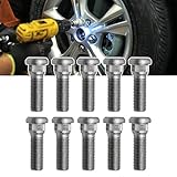 RULLINE 10PCS Wheel Studs M12 x 1.5, 45mm Long Lug Studs: Upgrade Your Wheel Performance ompatible with Toyota Avalon Camry Corolla Prius Chevrolet Lexus Pontiac