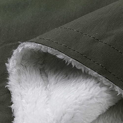 Casaco feminino de inverno quente de lã grossa forrado com pelúcia sobretudo plus size trench manga