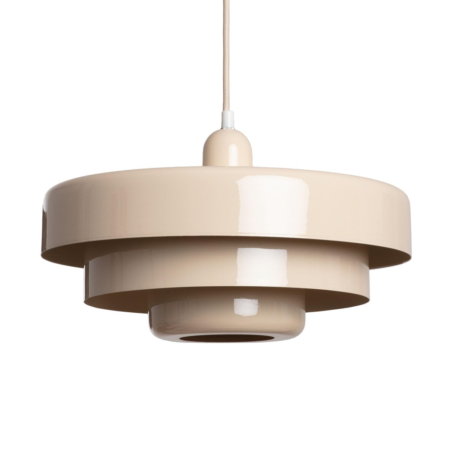 LEDKIA Lámpara Colgante Metal Noa Beige ø35 cm