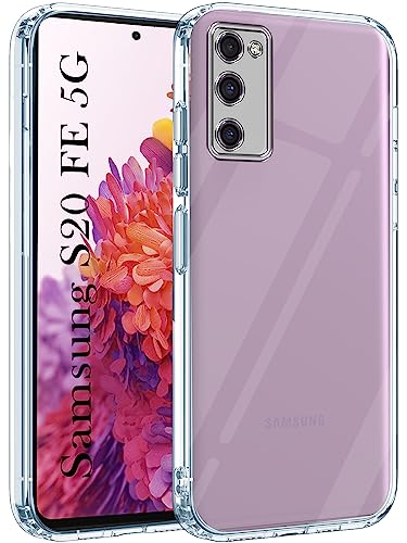 Image of Jkobi Back Cover for Samsung Galaxy S20 FE 4G | S20 FE 5G (Silicone Clear Shockproof Case with Camera Protection | Soft and Flexible | Transparent)