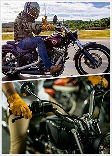 Miniatura 6 de Guantes de trabajo de cuero perfectos para jardinería, corte, construcción, motocicleta, hombres y mujeres, 1 par