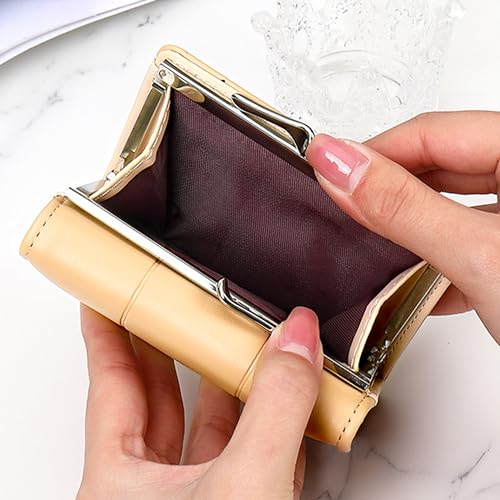 Mikytoper Purses for Women Soft PU Leather Wallet for Girls Ladies Small Purse Tri-Fold Women's Wallet with Coin Purse Card Holder (Plaid Print - Yellow) - Image 5