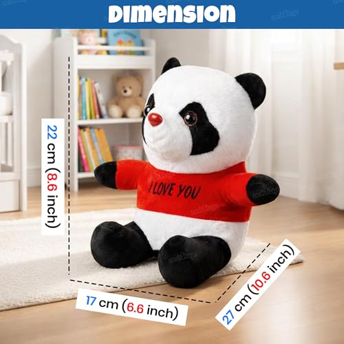 Image of Zest 4 Toyz Soft Toy for Girls | Cute Stuffed Animal Plush Toy | Baby Toys | Panda Soft Toy Cuddly Teddy Bear for Kids | Birthday Gift - Multicolor