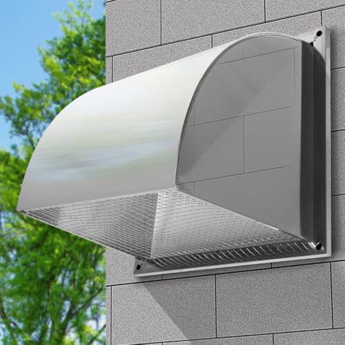 Couvercle de ventilation carré en acier inoxydable pour extracteur mural