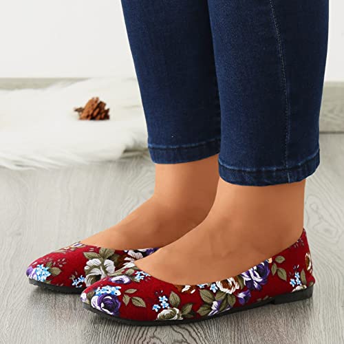 Sapatos casuais femininos moda outono e inverno confortável leve cor rosa bico fino mocassins femini